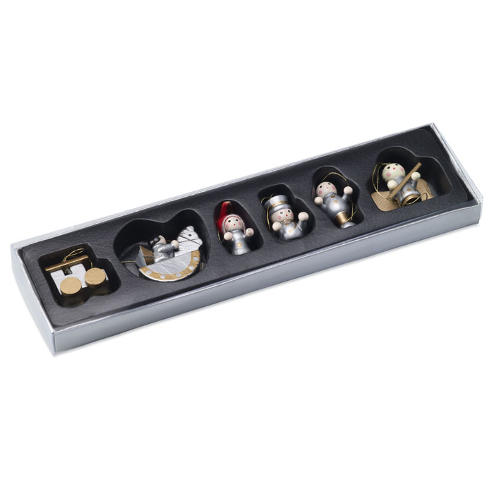 Set Of 6 Xmas Decoration