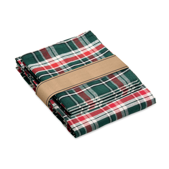 Chequer Cotton Tablecloth Set