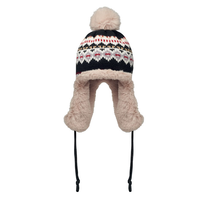 Knitted Beanie With Ear Flap