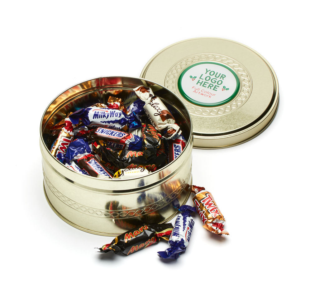 Gold Treat Tin - Celebrations