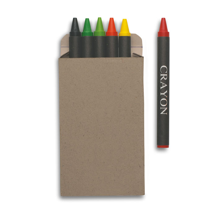 Carton Of 6 Wax Crayons