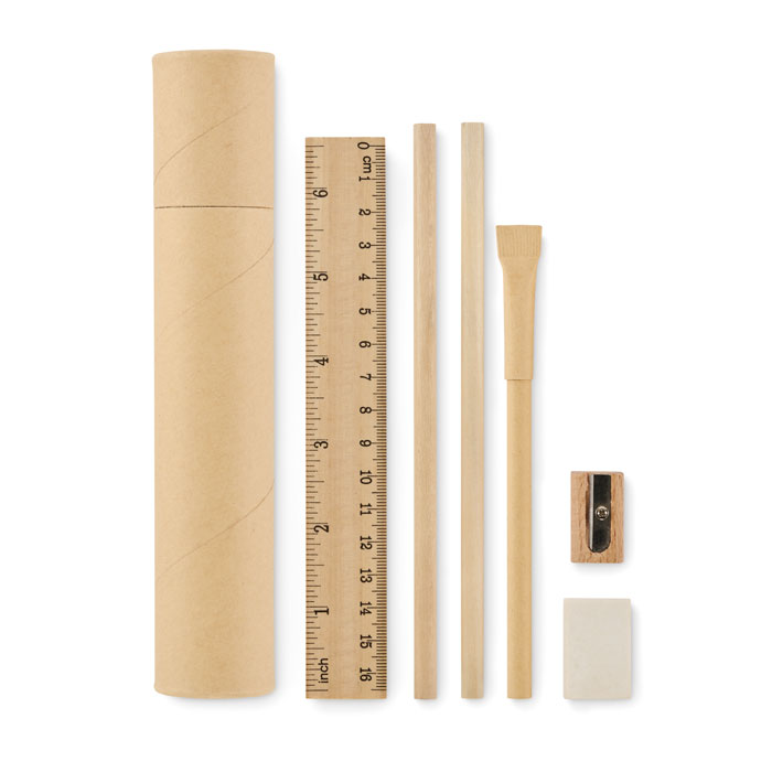 Paper Tube Stationery Set