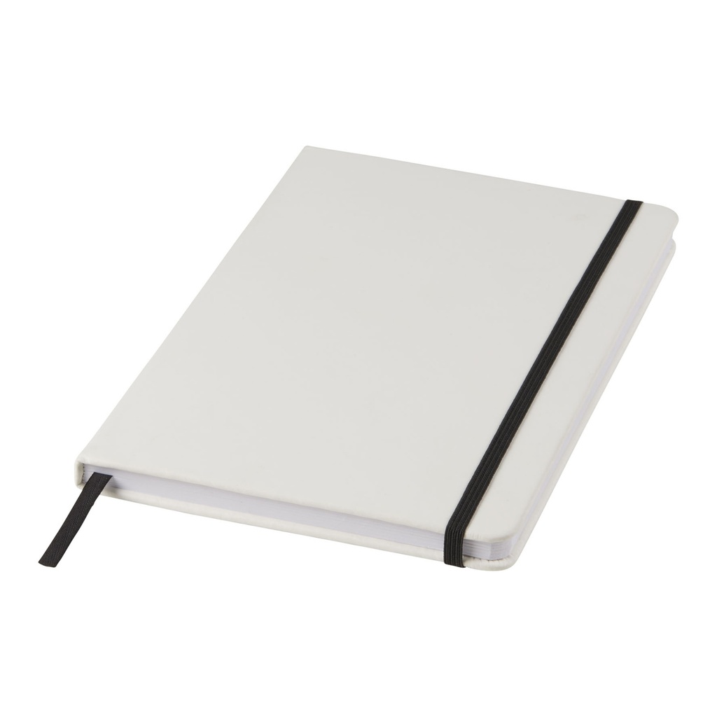 Spectrum A5 white notebook with coloured strap