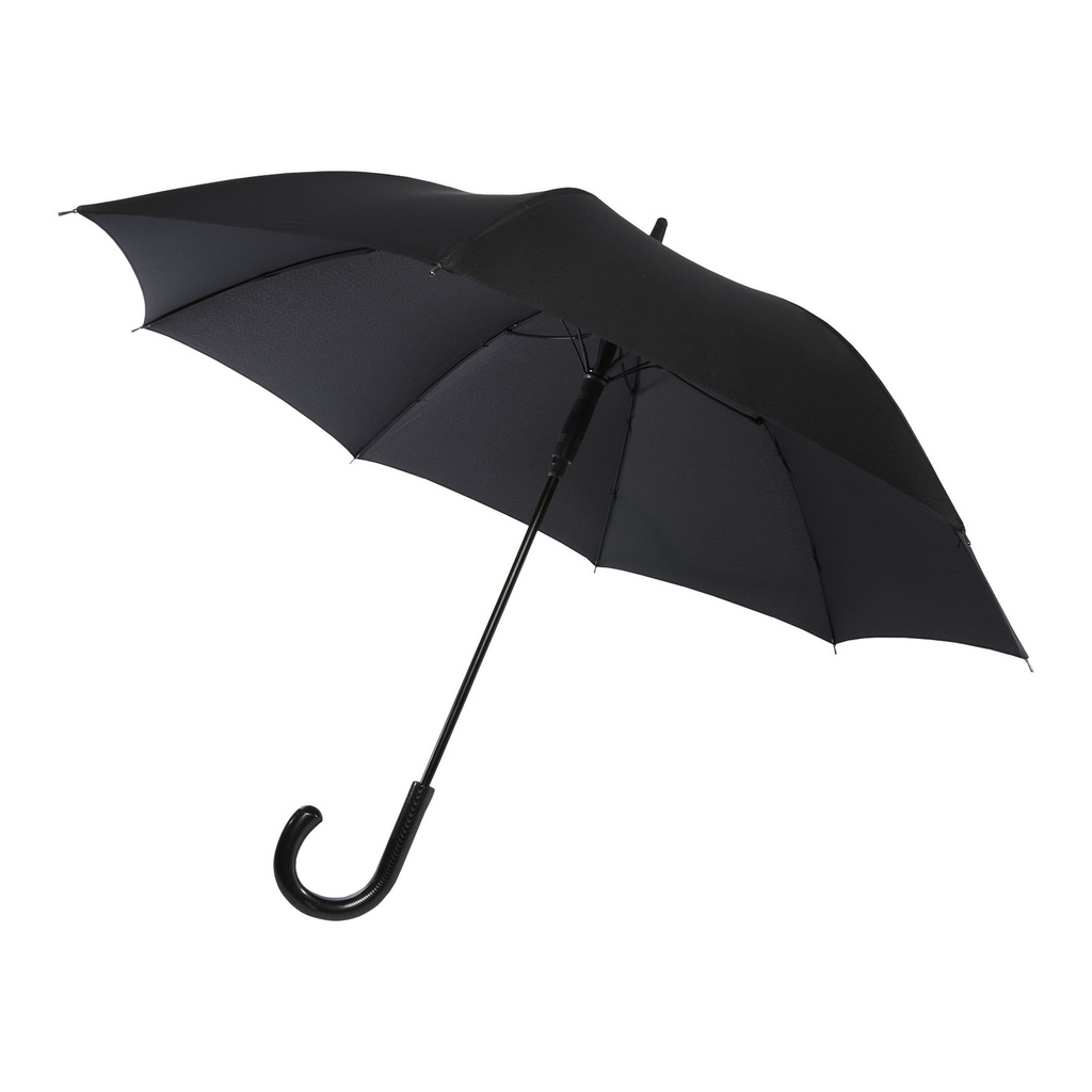 Fontana 23" auto open umbrella with carbon look and crooked handle