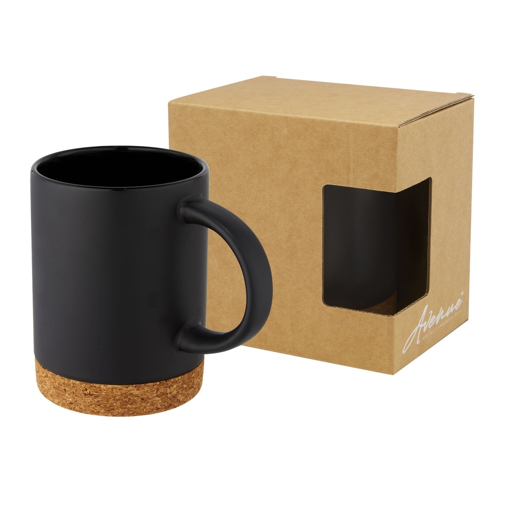 Neiva 425 ml ceramic mug with cork base