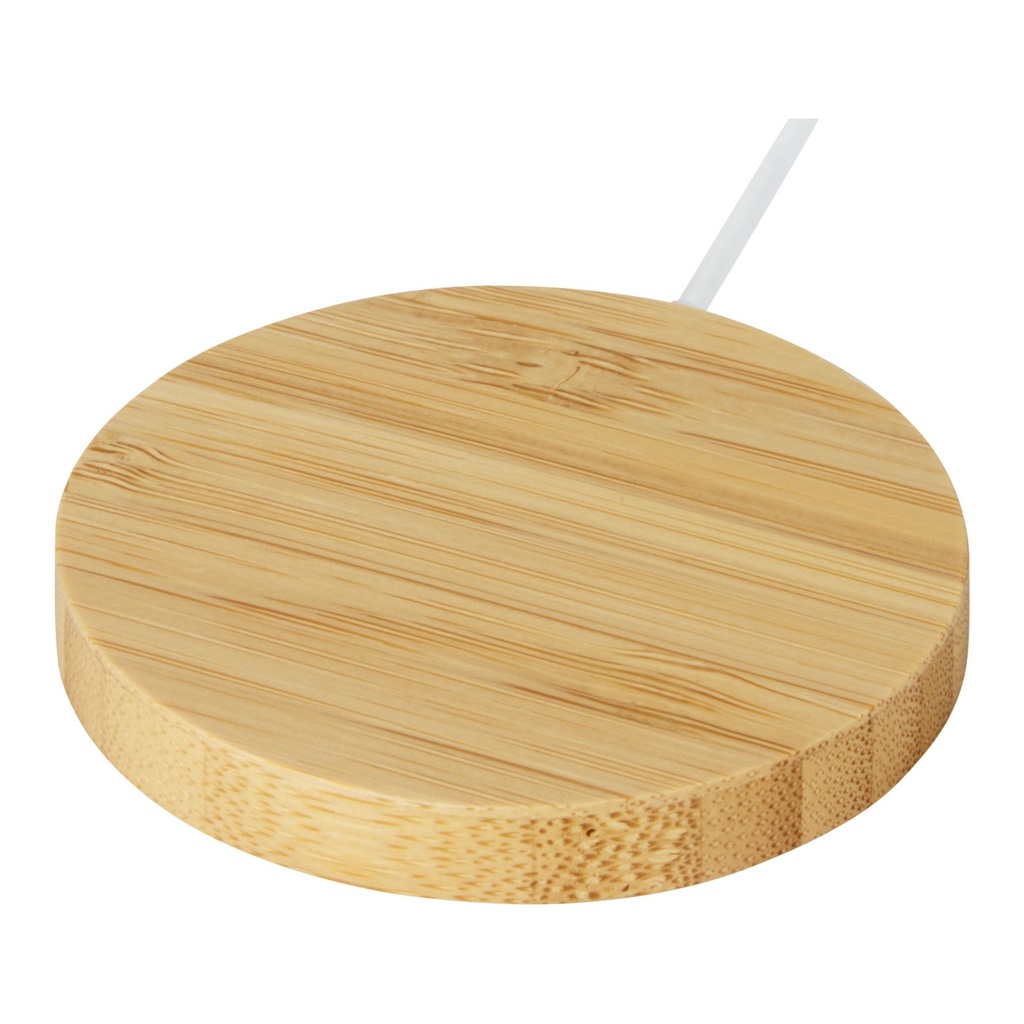 Atra 10W bamboo magnetic wireless charging pad