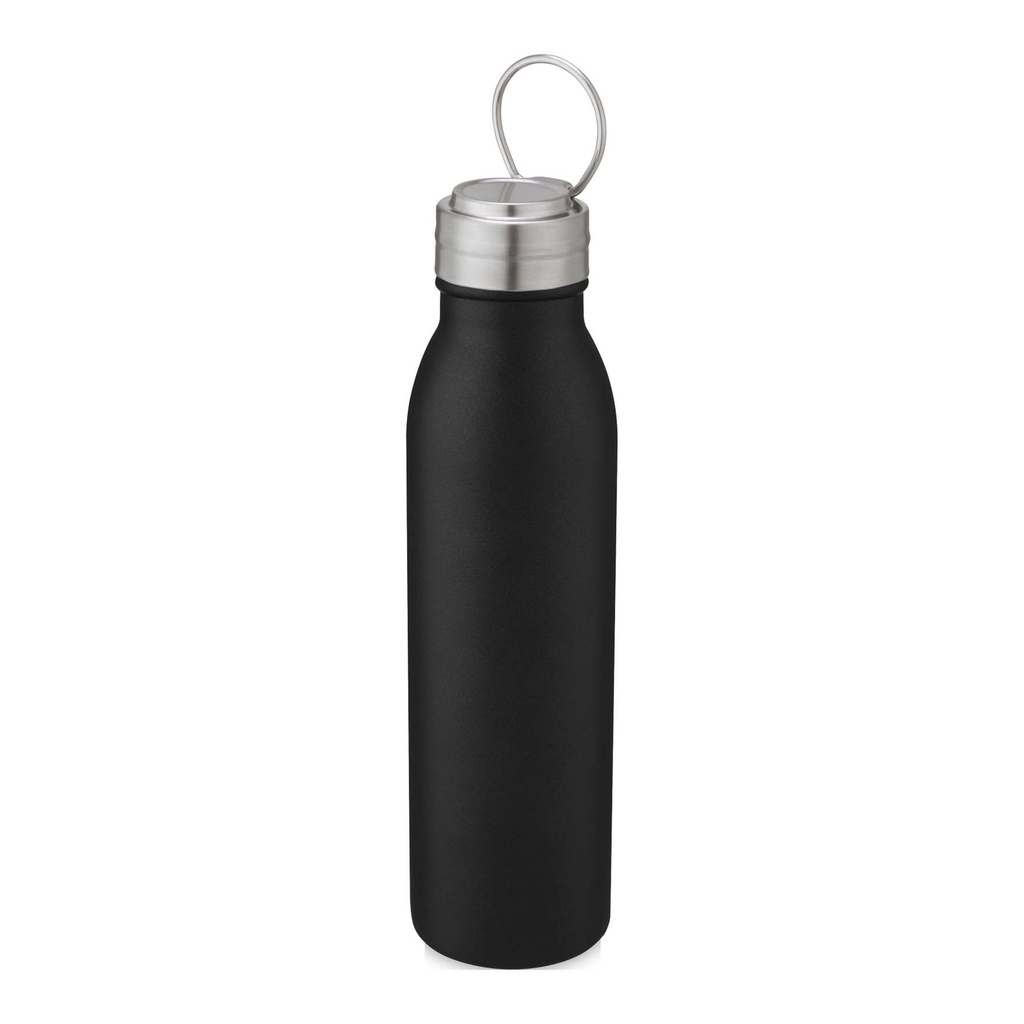 Harper 700 ml stainless steel water bottle with metal loop