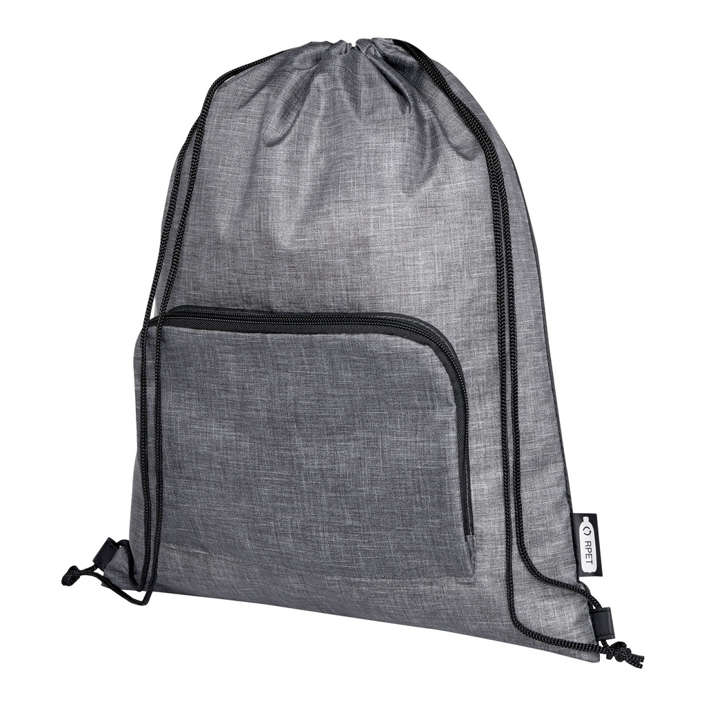 Ash recycled foldable drawstring bag 7L