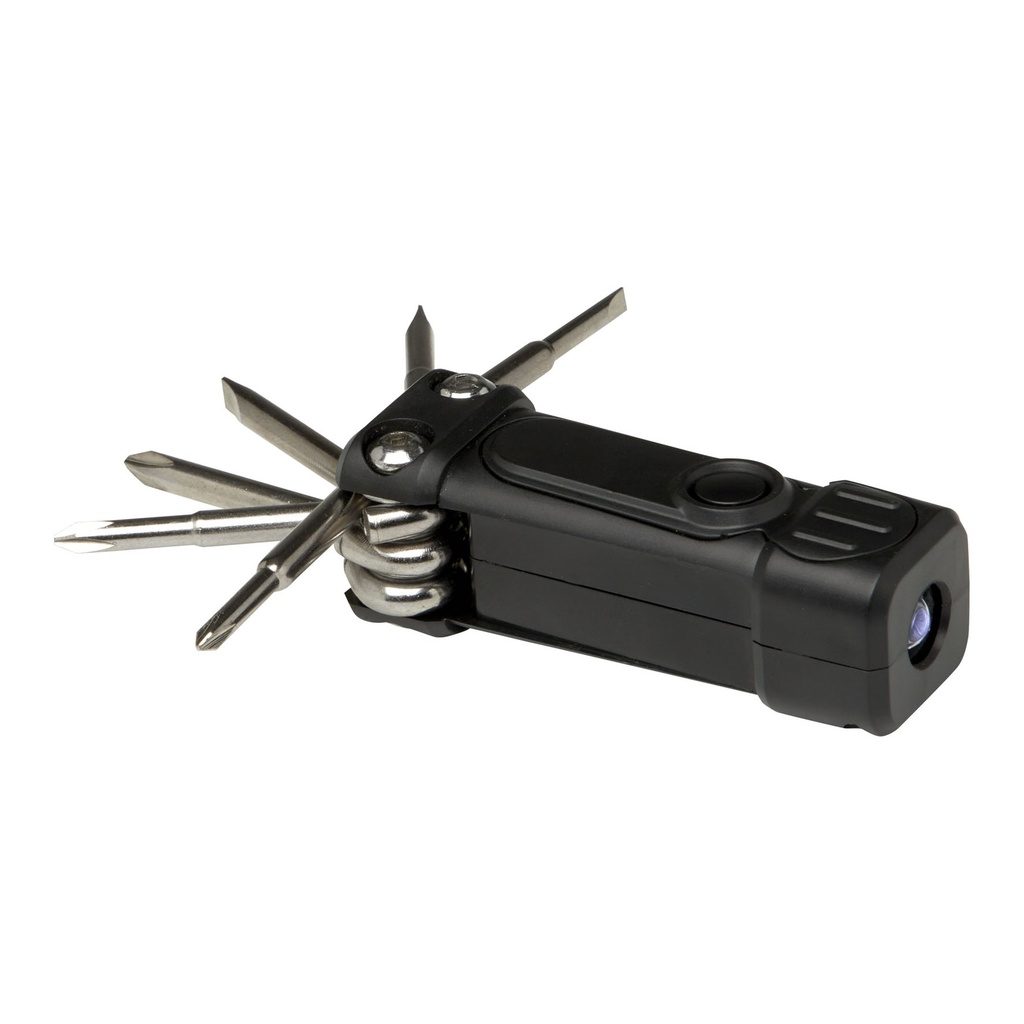 Octo 8-in-1 RCS recycled plastic screwdriver set with torch