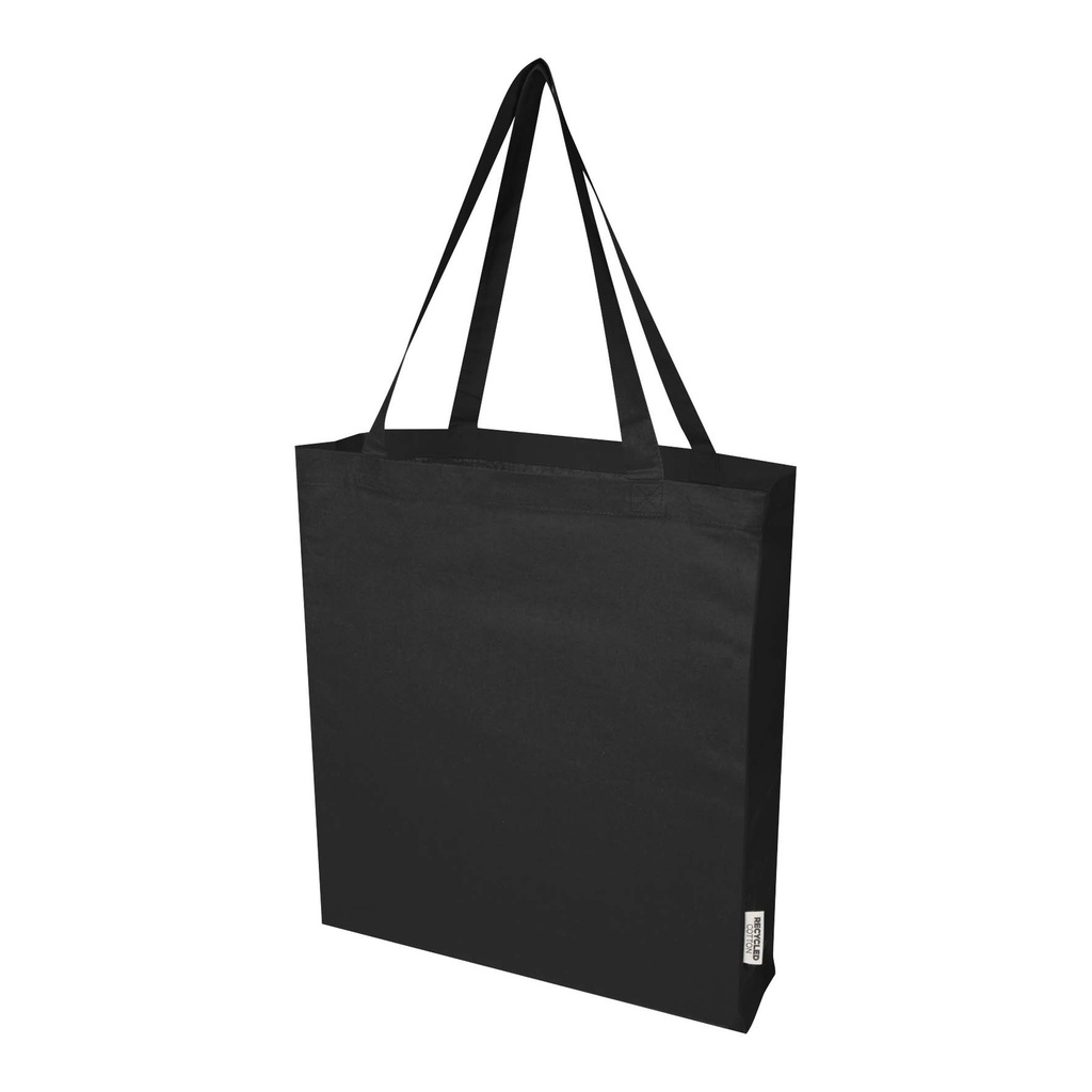 Madras 140 g/m² GRS recycled cotton gusset tote bag