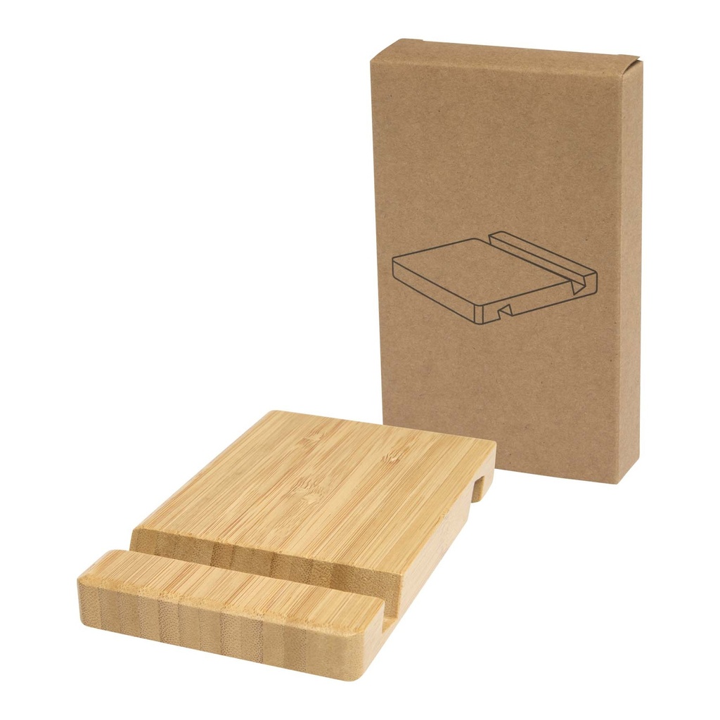 Bubup bamboo 2-angled tablet and phone stand