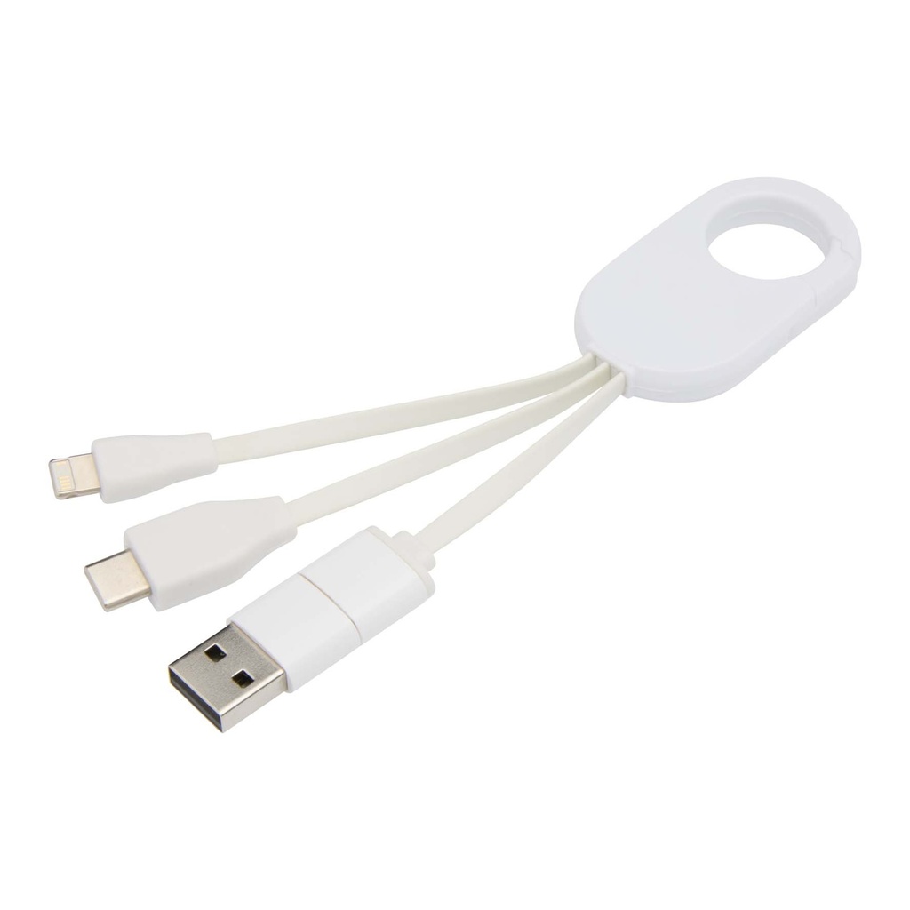 Troop 4-in-1 recycled plastic charging cable