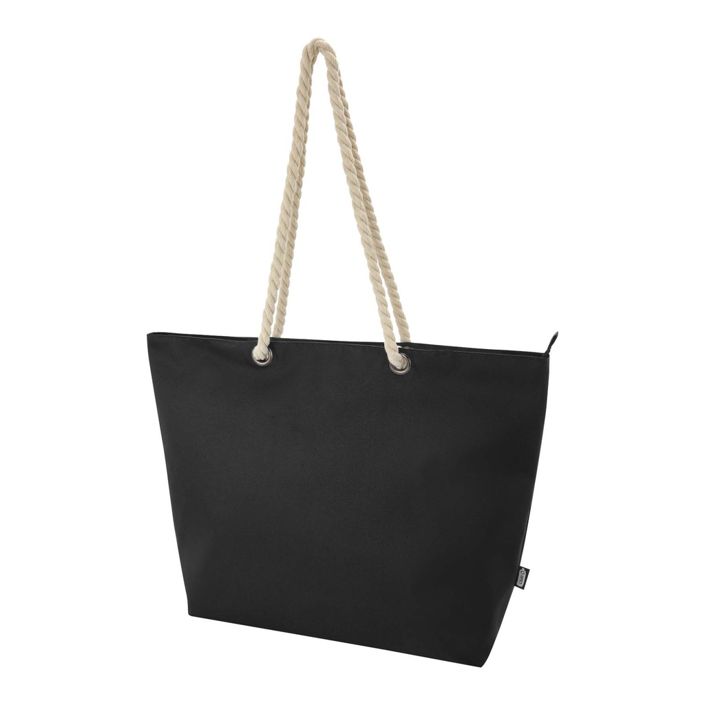 Panama GRS recycled beach cooler tote bag with cord handles 23L