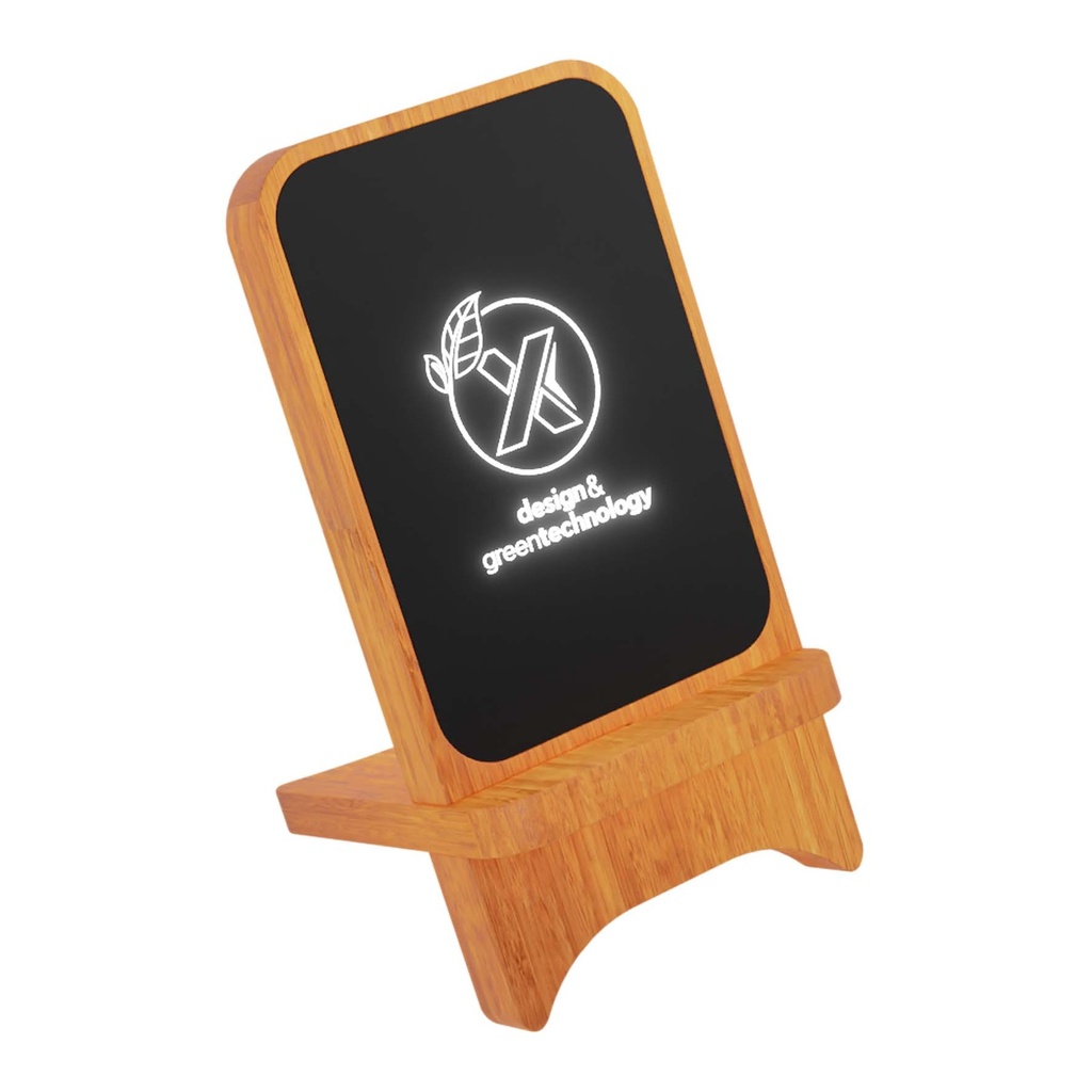 SCX.design W16 10W light-up wireless wooden stand