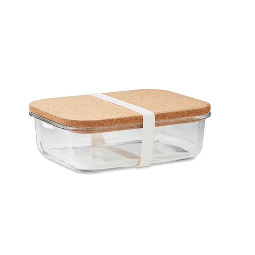 [MO2255-22] Glass Lunch Box With Cork Lid
