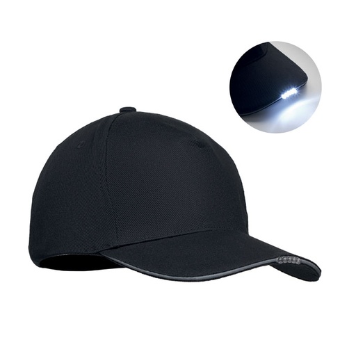 [MO2439-03] 5 Panel Led Cotton Cap 220Gr/M²