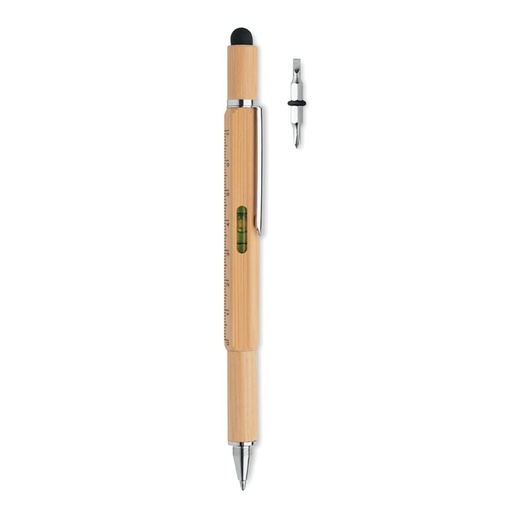 [MO6559-40] Spirit Level Pen In Bamboo