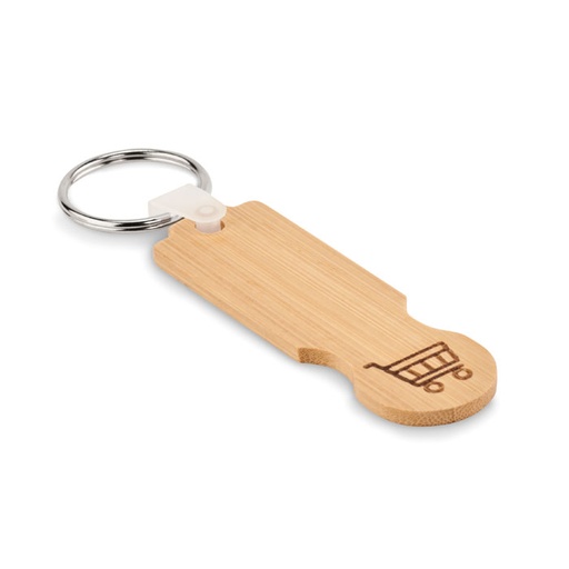 [MO6797-40] Bamboo Euro Token Key Ring
