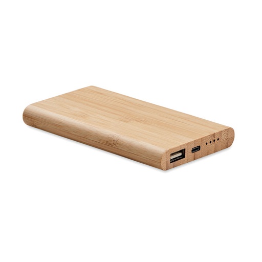 [MO6814-40] 4000 Mah Bamboo Power Bank