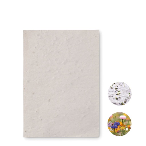 [MO6916-06] A6 Wildflower Seed Paper Sheet