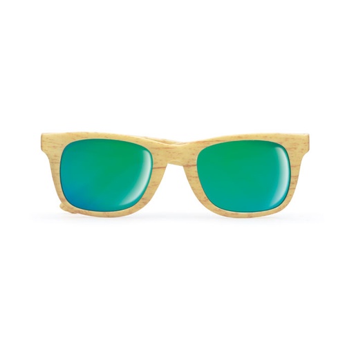 [MO9022-40] Wooden Look Sunglasses