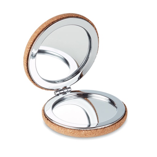 [MO9799-13] Pocket Mirror With Cork Cover