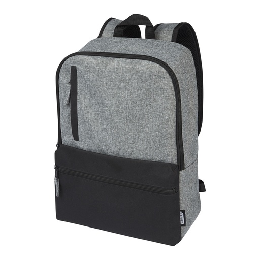 [12065590] Reclaim 15" GRS recycled two-tone laptop backpack 14L