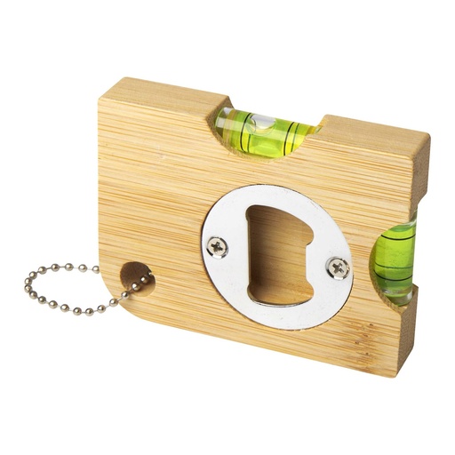[11338006] Levo bamboo bottle opener with level