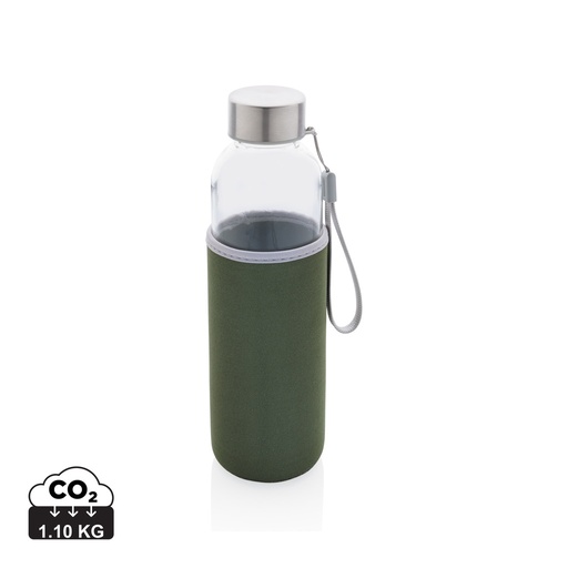 [P433.437] Glass bottle with neoprene sleeve