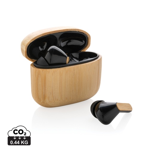 [P329.939] Bamboo TWS earbuds with RCS recycled plastic