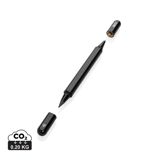[P611.251] Swiss Peak Storm RCS recycled aluminum dual tip pen