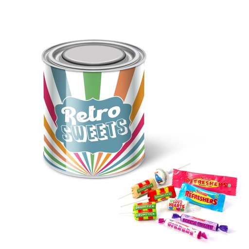 [105409] Large Paint Tin - Retro Sweets - Pick 'n' Mix Sweets